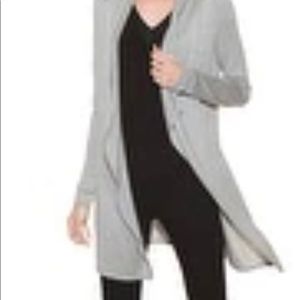 New WHBM Cascade Cover-Up
Color: Heather Gray/Lurex
Size: XS